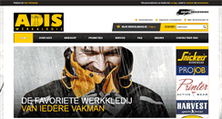Desktop Screenshot of adiswerkkledij.be